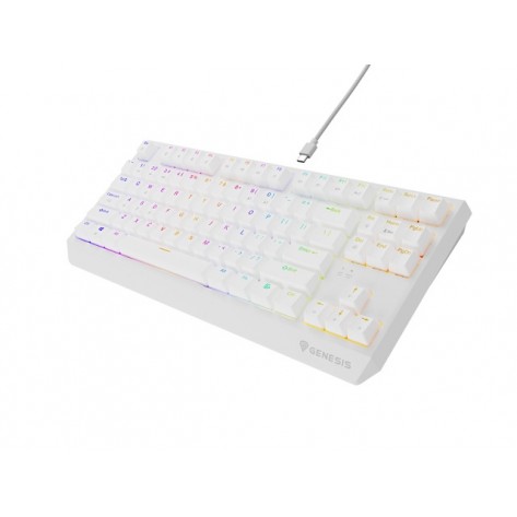 Клавиатура Genesis Gaming Keyboard Thor 230 TKL US RGB Mechanical Outemu Red White Hot Swap - NKG-2078