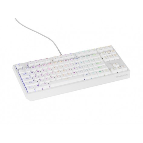 Клавиатура Genesis Gaming Keyboard Thor 230 TKL US RGB Mechanical Outemu Red White Hot Swap - NKG-2078