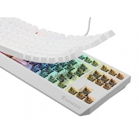 Клавиатура Genesis Gaming Keyboard Thor 230 TKL US RGB Mechanical Outemu Brown White Hot Swap - NKG-2080