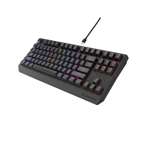 Клавиатура Genesis Gaming Keyboard Thor 230 TKL Wireless US Black RGB Mechanical Outemu Silent Lemon - NKG-2108