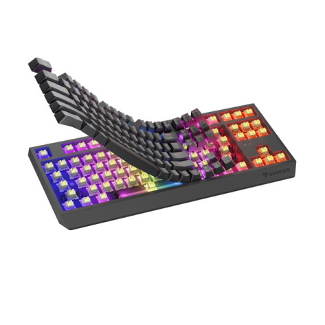 Клавиатура Genesis Gaming Keyboard Thor 230 TKL Wireless US Black RGB Mechanical Outemu Silent Lemon - NKG-2108