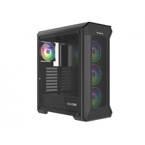 Кутия за компютър Genesis Gaming PC Case IRID 505 ARGB V2 Midi Tower Window Black - NPC-1518