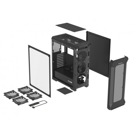 Кутия за компютър Genesis Gaming PC Case IRID 505 ARGB V2 Midi Tower Window Black - NPC-1518