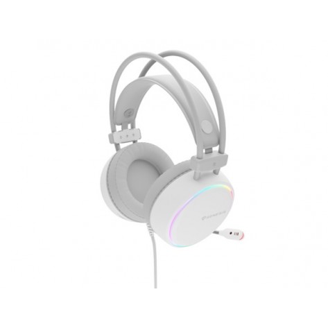 Слушалки Genesis Headset Neon 613 With Microphone RGB Illumination White - NSG-2093