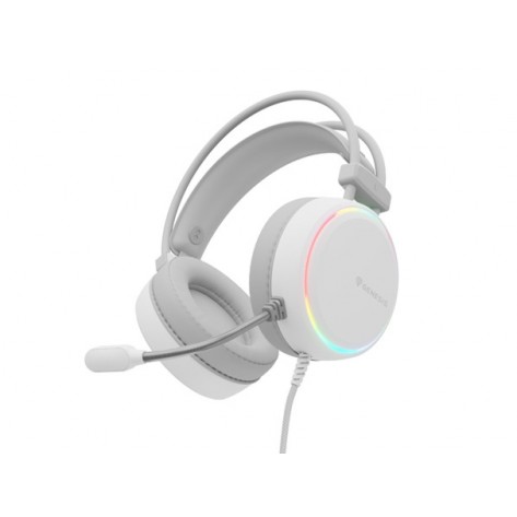 Слушалки Genesis Headset Neon 613 With Microphone RGB Illumination White - NSG-2093