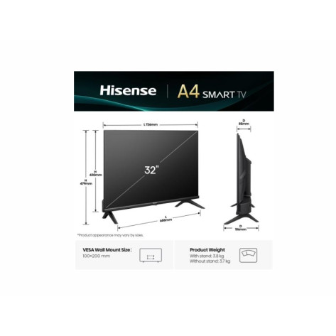 Телевизор Hisense 32" A4Q