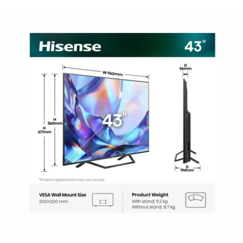 Телевизор Hisense 43" A7S - 43A7S
