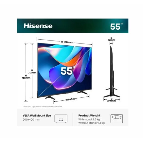 Телевизор Hisense 55" A6S - 55A6S