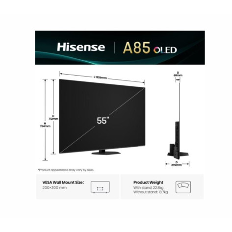 Телевизор Hisense 55" A85Q