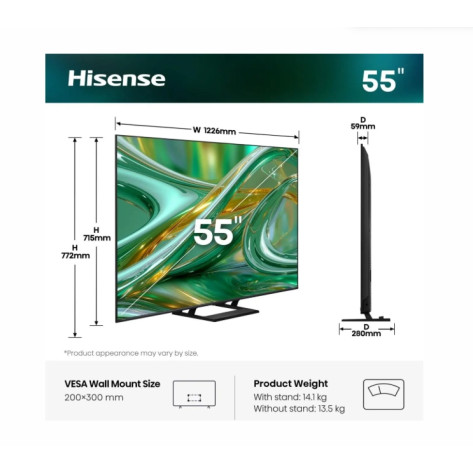 Телевизор Hisense 55" E8S - 55E8S