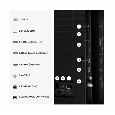 Телевизор Hisense 55" E8S - 55E8S