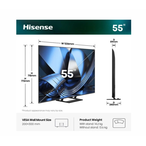 Телевизор Hisense 55" U7SE - 55U7SE