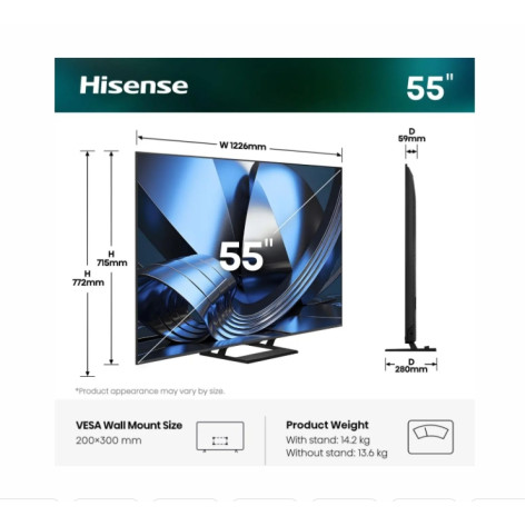 Телевизор Hisense 55" U7SE - 55U7SE