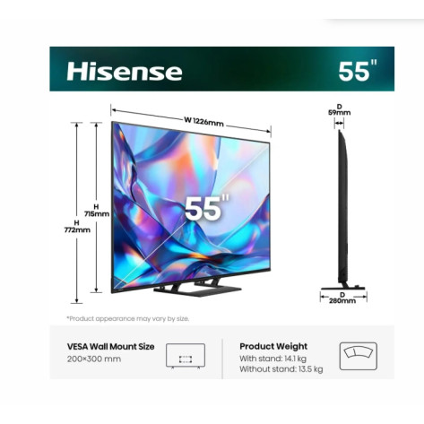 Телевизор Hisense 55"A7S - 55A7S
