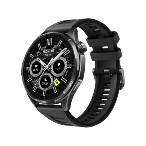 Часовник Honor Watch 6 BT 32MB+4GB Shadow Black Black Fluoroelastomer Strap EU Version - 6942785105249