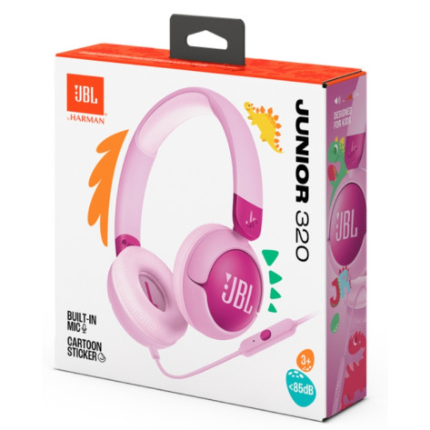 Слушалки JBL JR320 Wired on-ear kids headphones - JBLJR320PUR