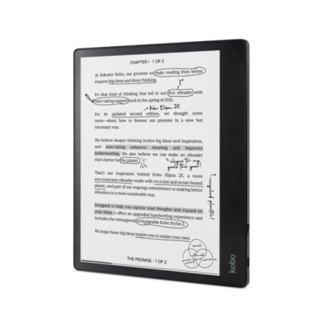 Четец за Е-книги Kobo Elipsa 2E-Book Reader Pack - N605-KU-BK-K-BU