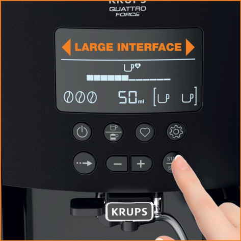 Кафемашина Krups EA819E10 Esp Arabica Latte Pewter Eu - EA819E10