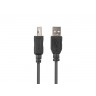 Кабел Lanberg Cable USB-A - CA-USBA-15CU-0018-BK