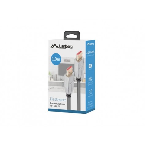 Кабел Lanberg display port cable M - CA-DPDP-20CU-0010-BK