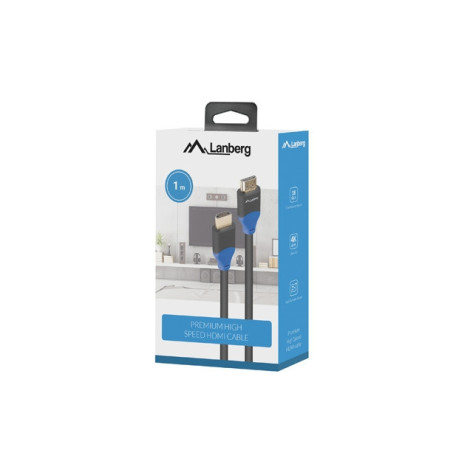 Кабел Lanberg HDMI M - CA-HDMI-15CU-0010-BK