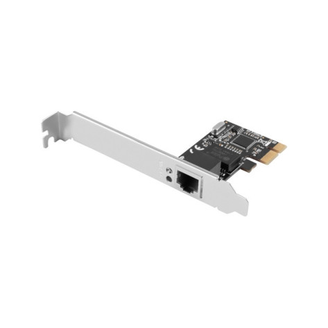 Мрежова карта Lanberg network interface card PCI-express gigabit ethernet RTL8111C low profile - PCE-1GB-201