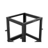 Комуникационен шкаф Lanberg open rack 19" 12U 600x600-1100 adjustable black - OR01-6112-B