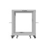 Комуникационен шкаф Lanberg open rack 19" 12U 600x600-1100 adjustable - OR01-6112-S