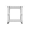 Комуникационен шкаф Lanberg open rack 19" 12U 600x600-1100 adjustable - OR01-6112-S
