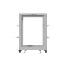 Комуникационен шкаф Lanberg open rack 19" 15U 600x600-1100 adjustable - OR01-6115-S