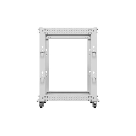 Комуникационен шкаф Lanberg open rack 19" 15U 600x600-1100 adjustable - OR01-6115-S