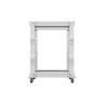 Комуникационен шкаф Lanberg open rack 19" 15U 600x600-1100 adjustable - OR01-6115-S