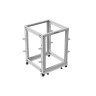 Комуникационен шкаф Lanberg open rack 19" 15U 600x600-1100 adjustable - OR01-6115-S