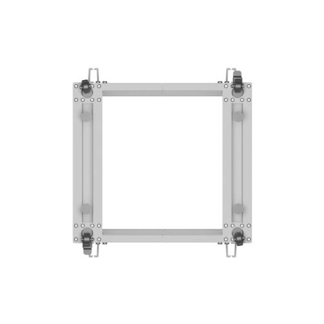 Комуникационен шкаф Lanberg open rack 19" 15U 600x600-1100 adjustable - OR01-6115-S