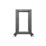 Комуникационен шкаф Lanberg open rack 19" 18U 600x800 black - OR01-6818-B