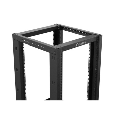 Комуникационен шкаф Lanberg open rack 19" 18U 600x800 black - OR01-6818-B