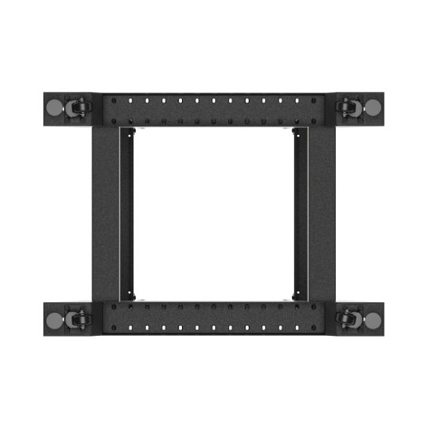 Комуникационен шкаф Lanberg open rack 19" 18U 600x800 black - OR01-6818-B