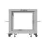 Комуникационен шкаф Lanberg open rack 19" 9U 600x600-1100 adjustable - OR01-6109-S