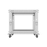 Комуникационен шкаф Lanberg open rack 19" 9U 600x600-1100 adjustable - OR01-6109-S