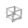 Комуникационен шкаф Lanberg open rack 19" 9U 600x600-1100 adjustable - OR01-6109-S