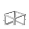 Комуникационен шкаф Lanberg open rack 19" 9U 600x600-1100 adjustable - OR01-6109-S