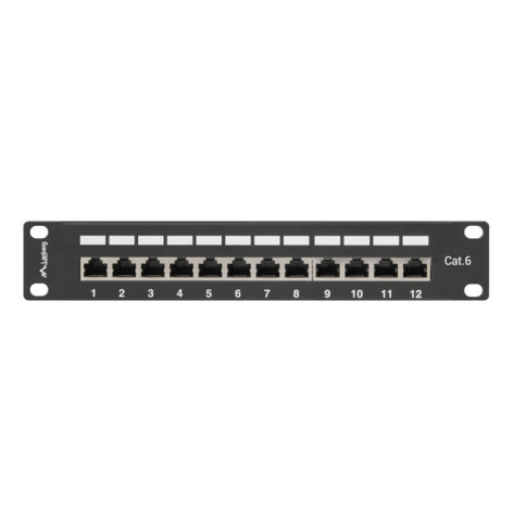 Пач панел Lanberg patch panel 12port 1U 10" CAT.6 shielded - PPF6-9012-B