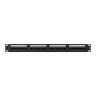 Пач панел Lanberg patch panel 24 port 1U 19" CAT.6a utp black - PPUA-1024-B