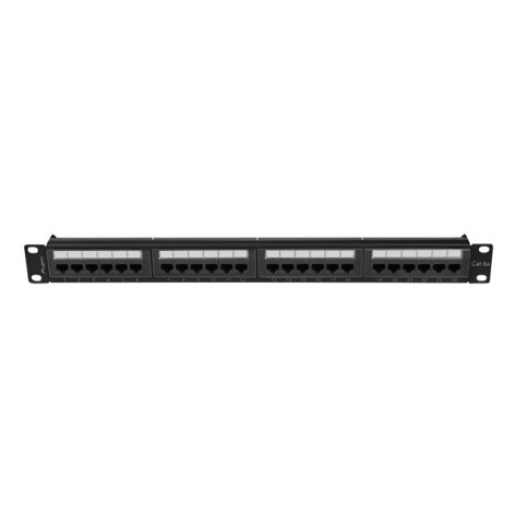 Пач панел Lanberg patch panel 24 port 1U 19" CAT.6a utp black - PPUA-1024-B