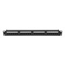 Пач панел Lanberg patch panel 24 port 1U 19" CAT.6a utp black - PPUA-1024-B