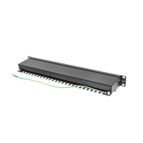 Пач панел Lanberg patch panel 24 port 1U CAT.5E shielded - PPS5-1024-B