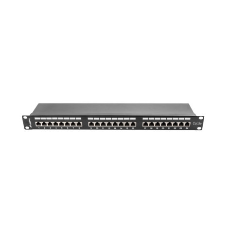 Пач панел Lanberg patch panel 24 port 1U CAT.5E shielded - PPS5-1024-B
