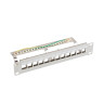 Пач панел Lanberg patch panel blank 12 port 1U 10" ftp for keystone modules grey v2 - PPKS-9212-S