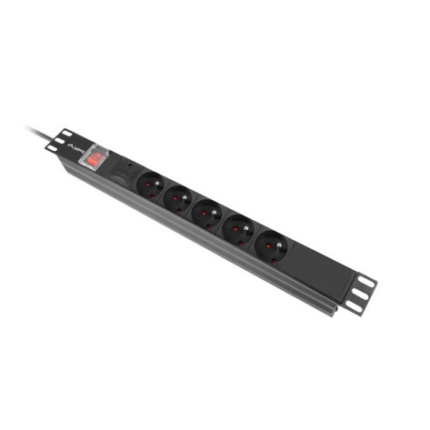 Разклонител Lanberg power distribution unit  - PDU-05E-0200-BK