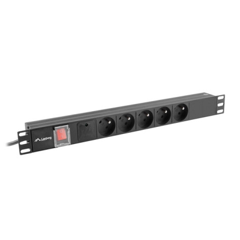 Разклонител Lanberg power distribution unit  - PDU-05E-0200-IEC-BK